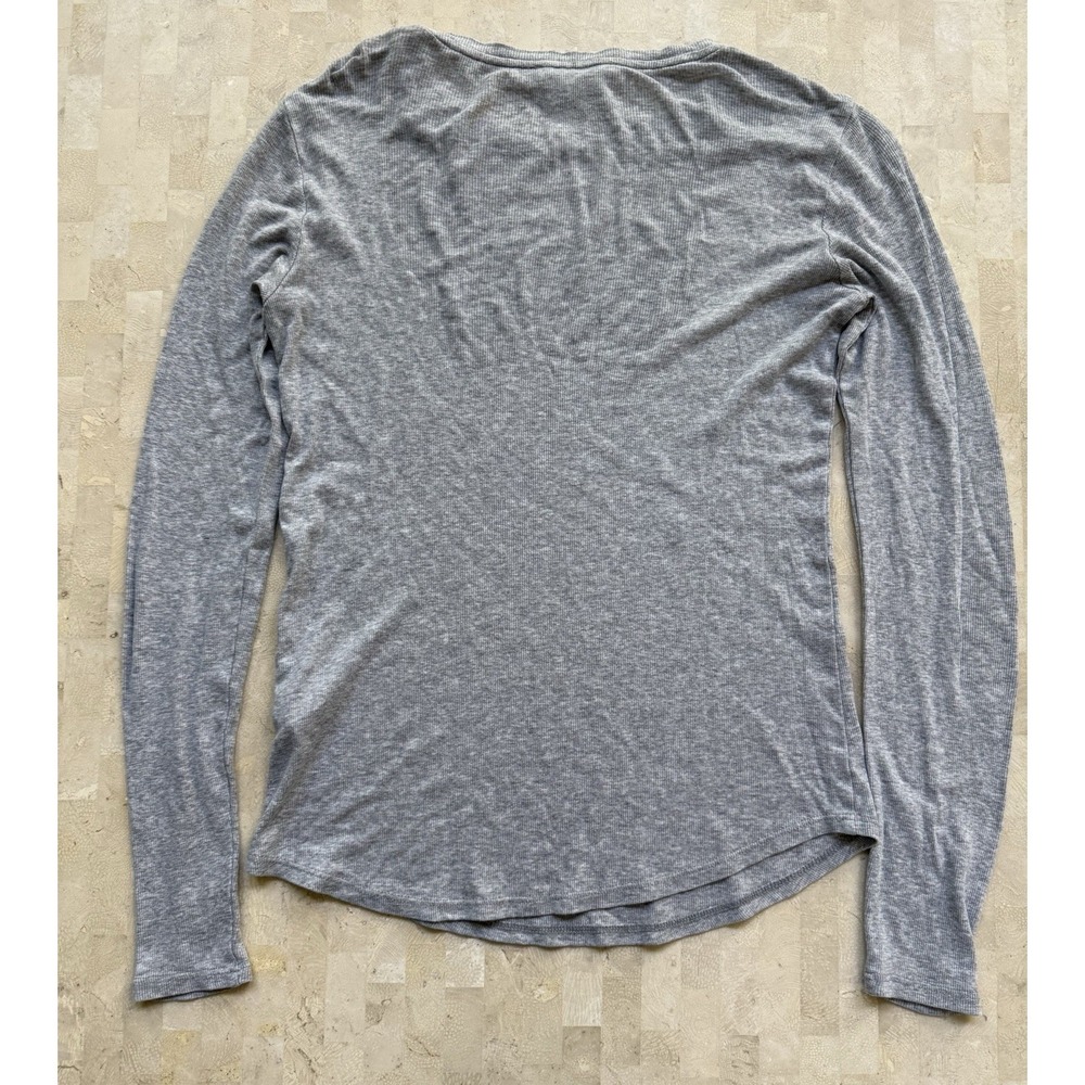 Eileen Fisher Long Sleeve Tshirt Women's Gray Tencel Ribbed Quiet‎ Luxury XXS - Picture 6 of 7